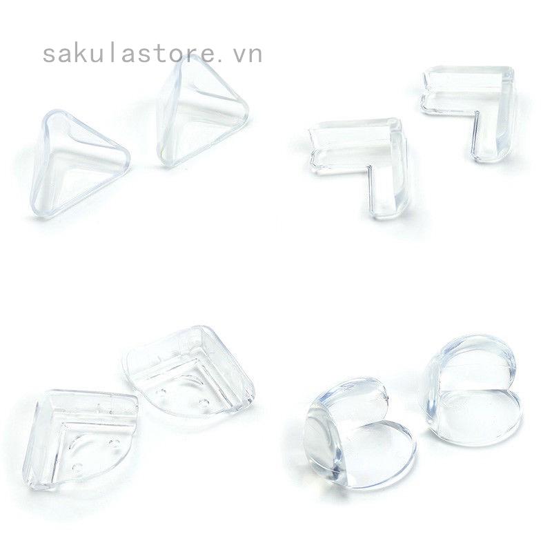1PC Bộ miếng silicon chụp góc bàn ghế chống va chạm giữ an toàn cho bé