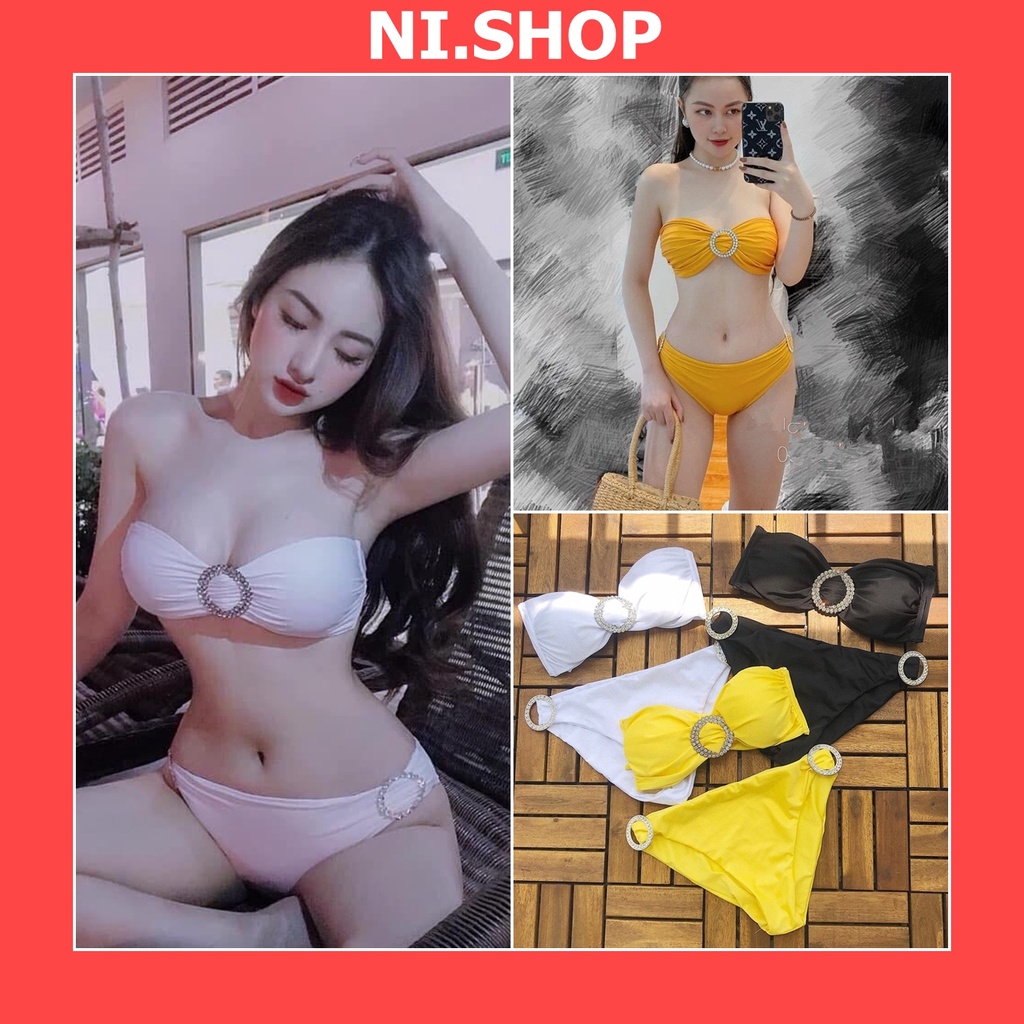 Bikini 2 mảnh cup ngực khoen đ,á tròn sang chảnh Đồ bơi thiết kế cao cấp R05