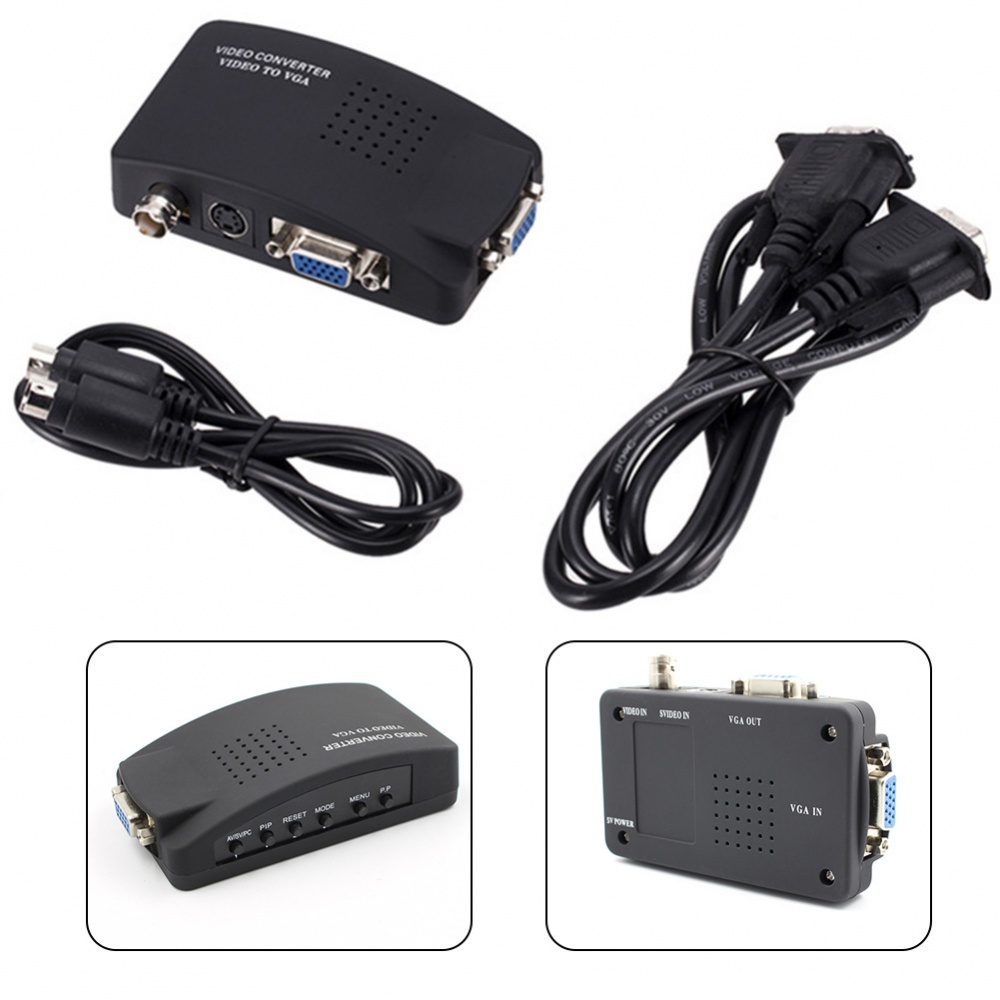 Bộ ChuyểN VGA SVideo BNC Sang VGA VớI 6 Phụ Kiện