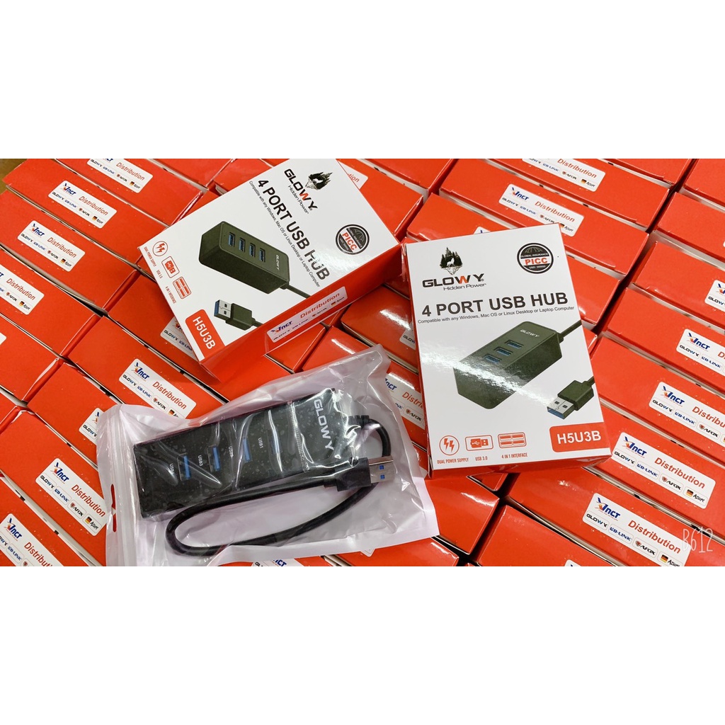 HUB H5U3B chia cổng USB - Sản phấm chính hãng Gloway - Bảo hành 2 năm !!!