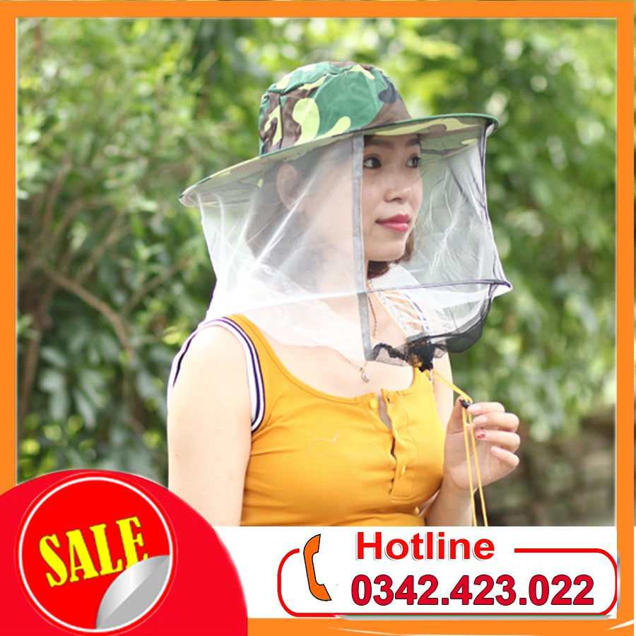 Mũ Nón Bảo Vệ Bắt Ong - Mũ Bắt Ong Có Lưới