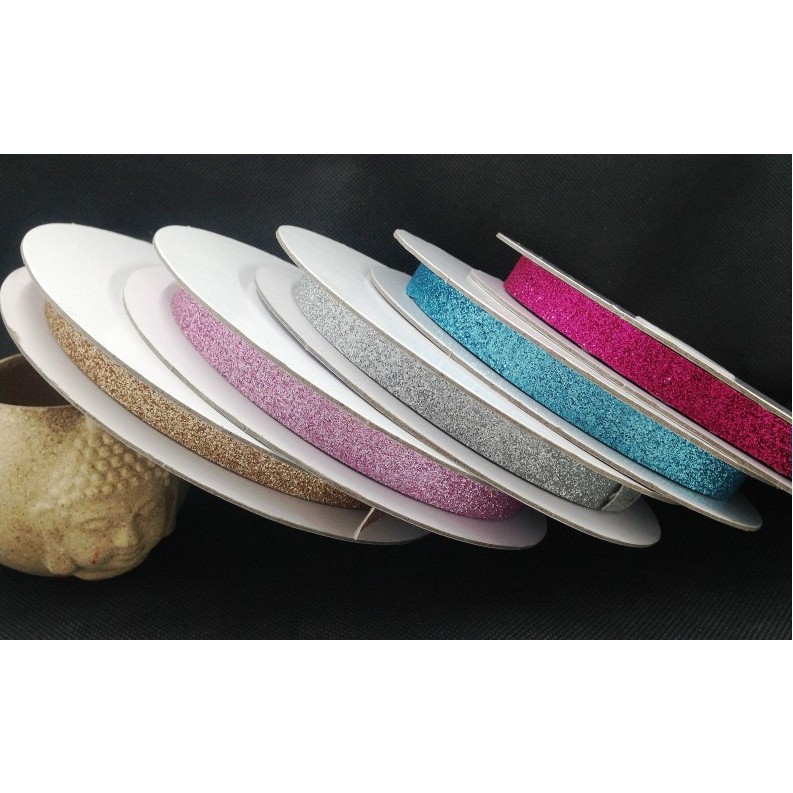 Dây nhũ 1cm nhiều màu - Cuộn 3 MÉT
