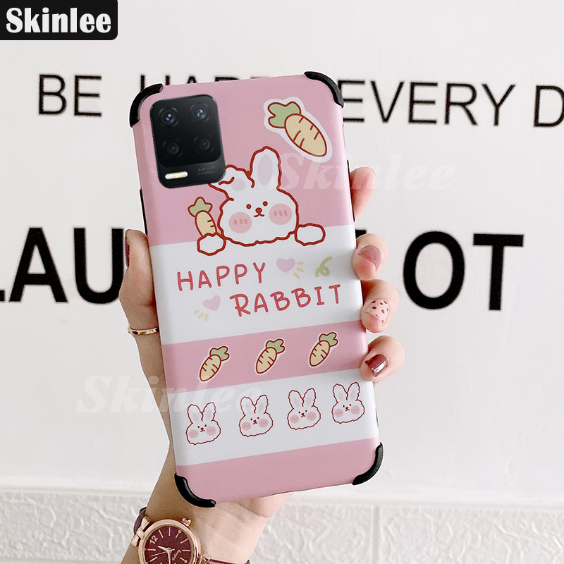 Ốp Lưng Silicone Mềm Chống Sốc In Hình Cặp Đôi Thỏ Nhỏ Xinh Xắn Cho Realme8 Pro Realme 8 Pro