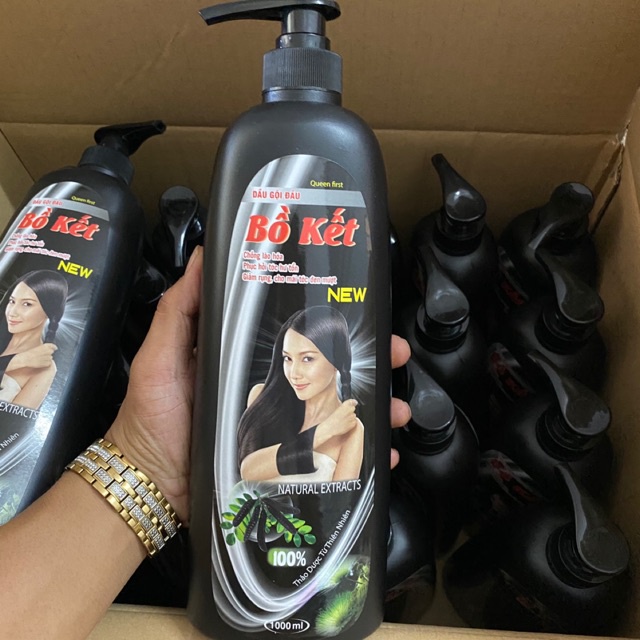 Dầu gội bồ kết đen chai lớn 1000ml