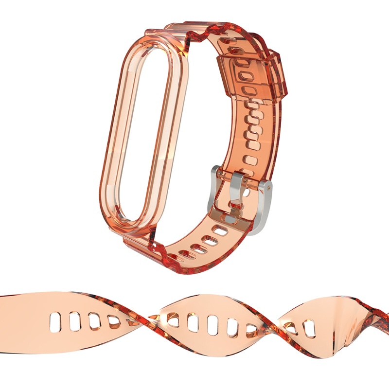 Dây đeo đồng hồ TPU chống xước có thể điều chỉnh cho Xiaomi Mi Band 6 5 4 3