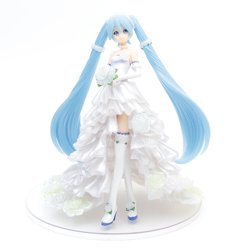 Mô Hình Nhân Vật Hatsune Miku Mặc Đầm Cưới Dễ Thương