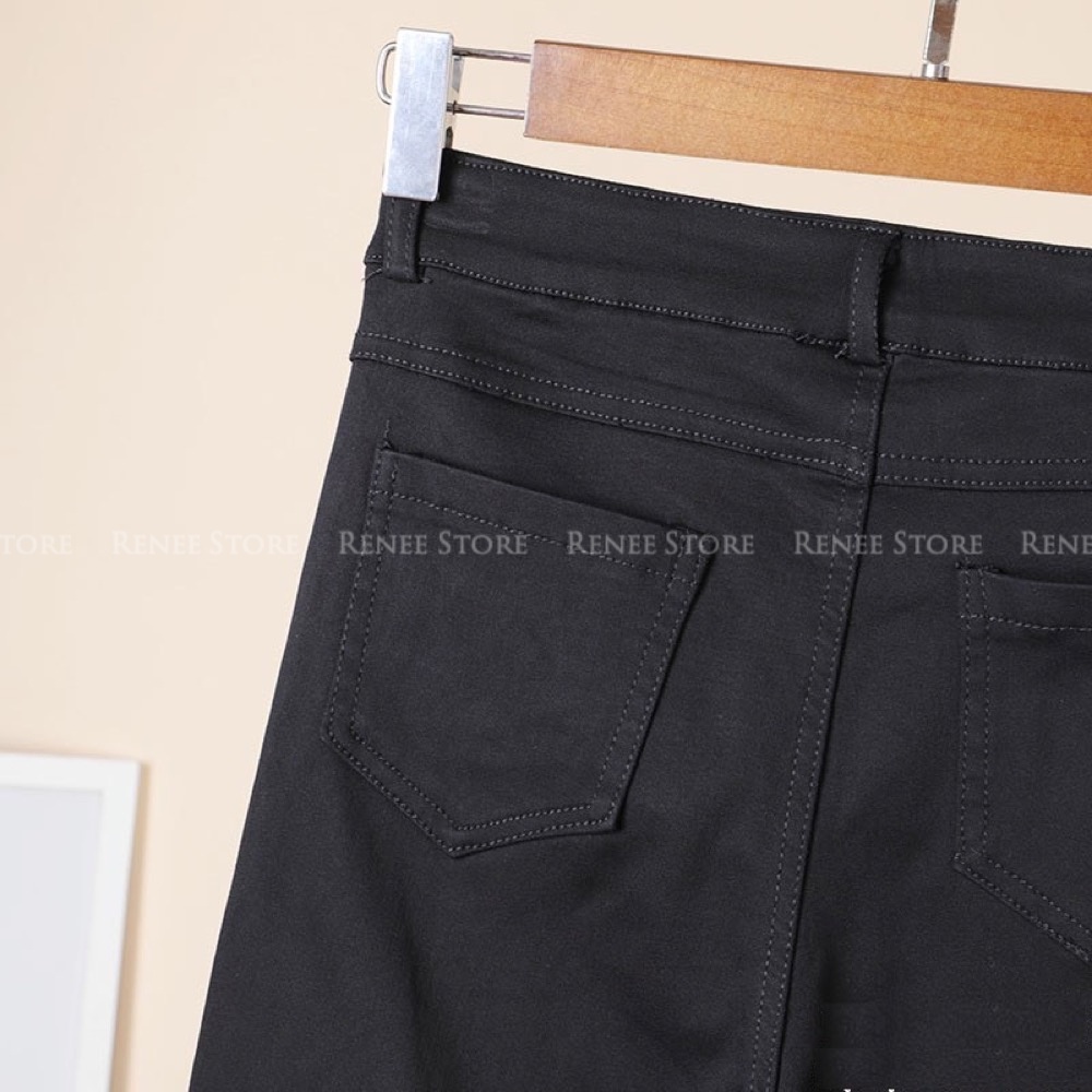 Quần jean nữ RENEE quần bò skinny ôm chất đẹp siêu co giãn 1 cúc - QB54 | BigBuy360 - bigbuy360.vn