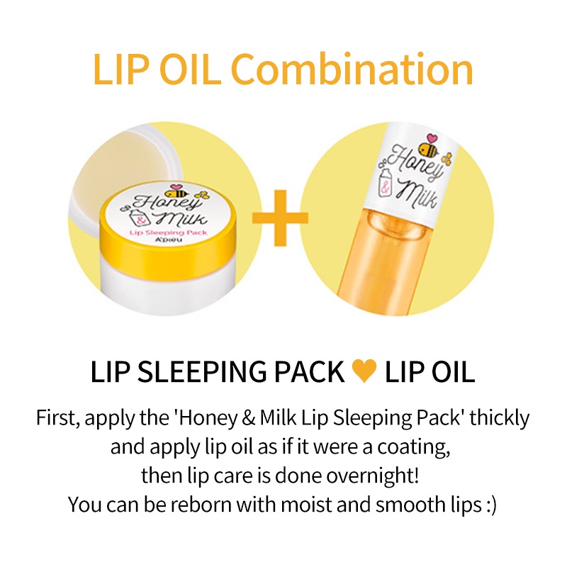 Tinh dầu dưỡng môi APIEU HONEY & MILK 5g