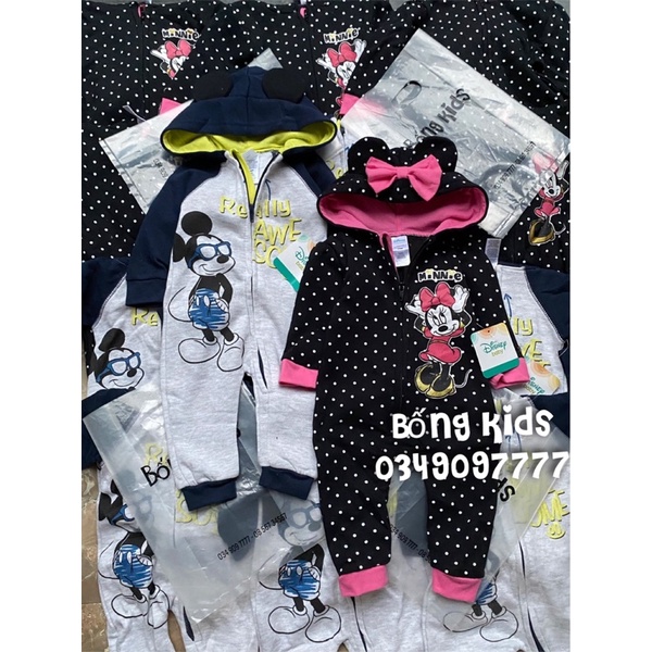 Body Hoodie Bé Trai &amp; Bé Gái Kéo Khoá DN