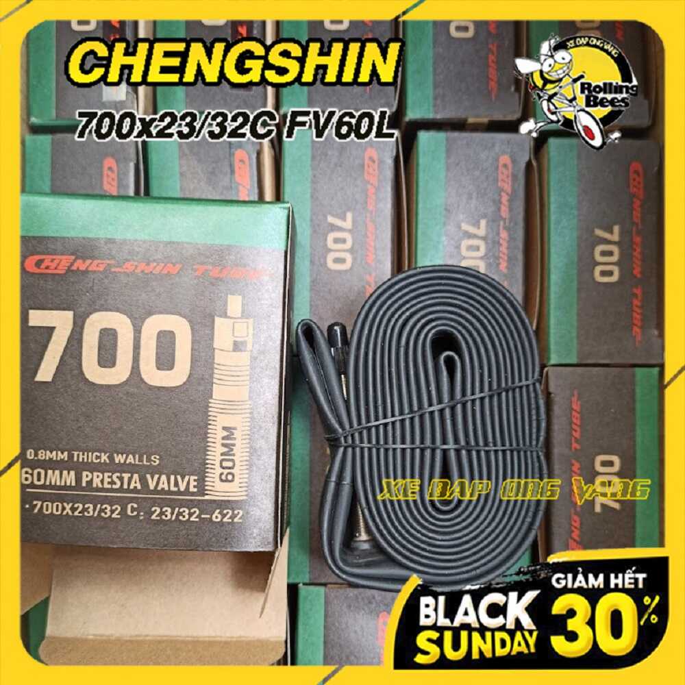 Ruột 700x23/32C (23/32C-622) Cho xe đạp đua, Chính hãng Chengshin Việt Nam Fullbox