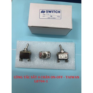 Công Tắc Gạt Bằng Sắt Đài Loan 4 Chân 2 Vị Trí ON-OFF LB704-1