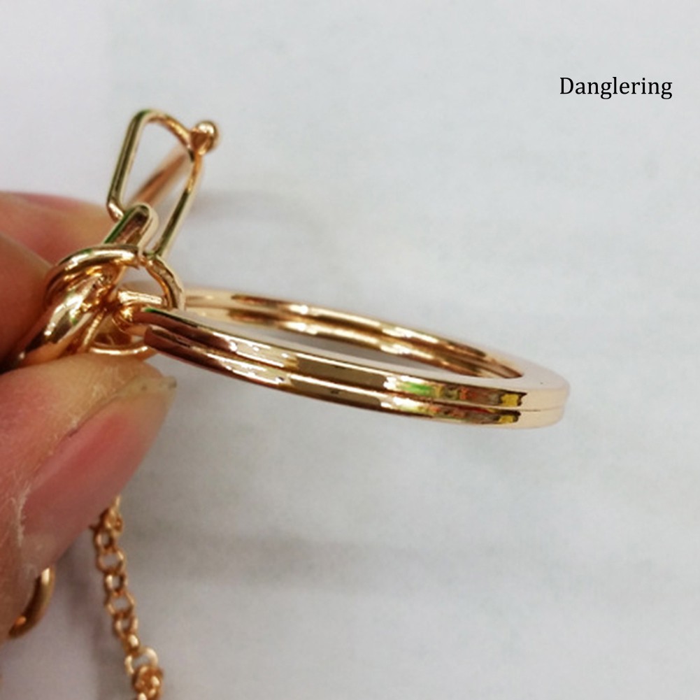 Móc khóa dây tua rua có mặt phụ kiện hình gấu dễ thương