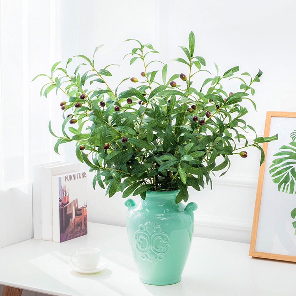 Nhánh cây ô liu giả dùng trang trí nhà cửa / làm đạo cụ chụp ảnh