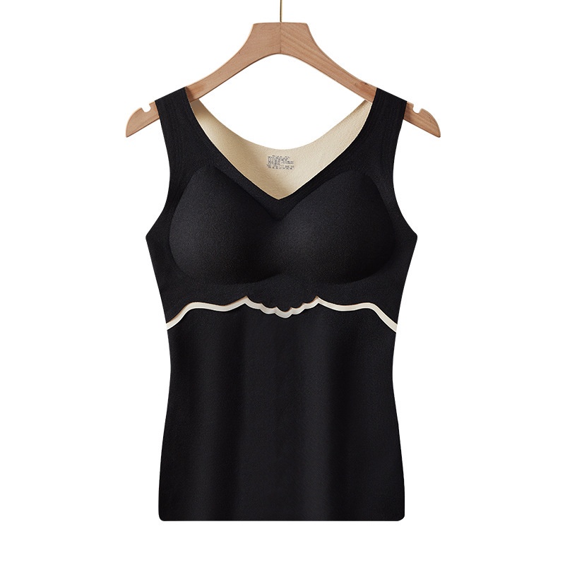 Áo Lót Nhung Hai Mặt Không Đường May Giữ Ấm Mùa Thu Đông Mới Cho Nữ