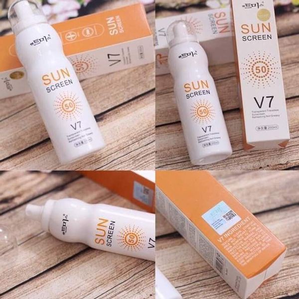 XỊT CHỐNG NẮNG SUN SCREEN V7 SPF50-HÀNG CHÍNH HÃNG CS37