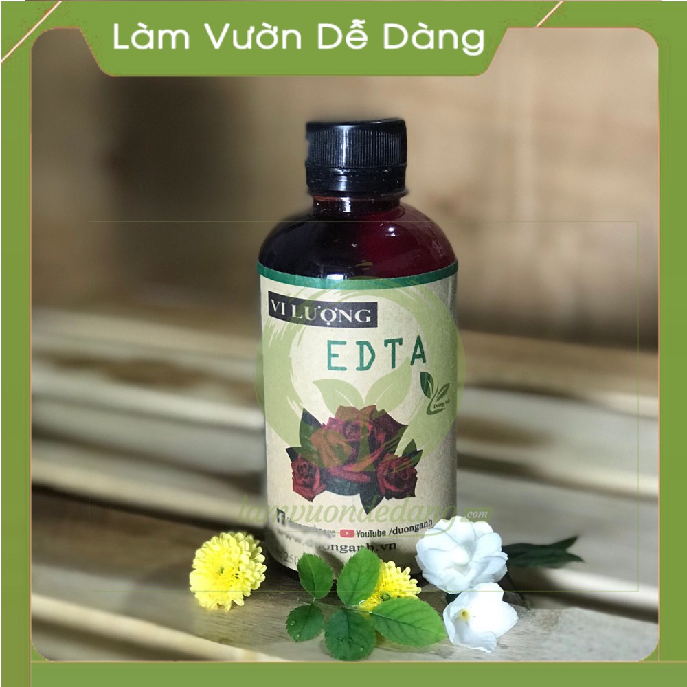 Phân VI LƯỢNG EDTA - Chuyên trị bệnh trên cây hoa hồng như vàng lá , gân xanh .