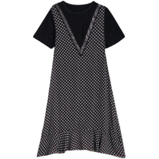 Đầm Chiffon Plus Size Đính Đá Thời Trang Dành Cho Nữ