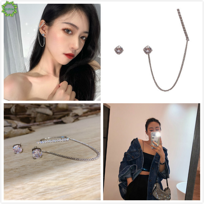 Bông tai dạng chuỗi lấp lánh thời trang dành cho nữ