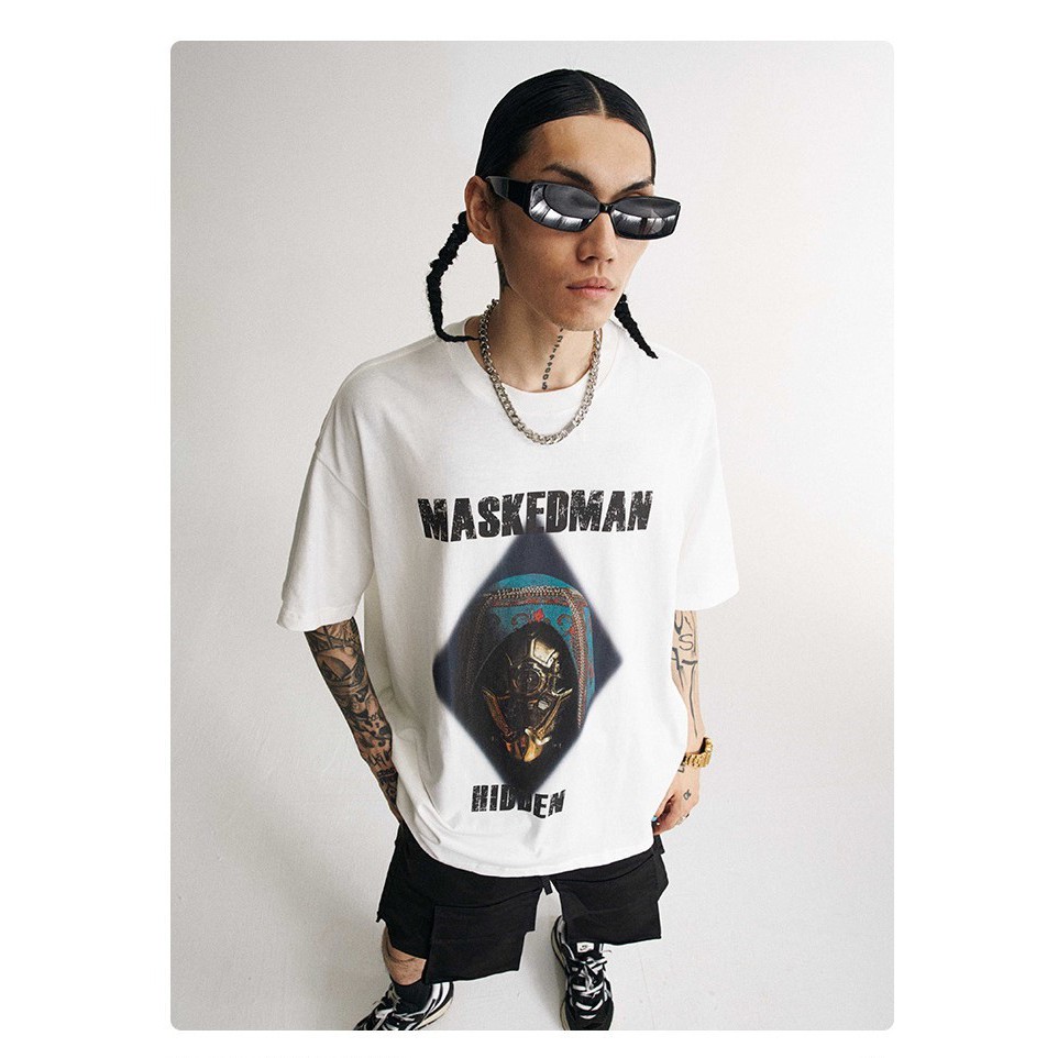 Áo Phông Nam Nữ Cao Cấp, Áo Thun In Hình Trước Ngực, Chất Liệu Cotton MASKEDMAN by 8IGHTYSTU 2021 | BigBuy360 - bigbuy360.vn