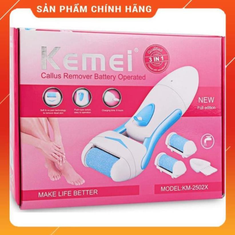 [HÀNG CHUẨN] Máy chà gót chân kemei km-2502 dụng cụ nail mài tẩy tế bào chết cắm điện chuyên dụng