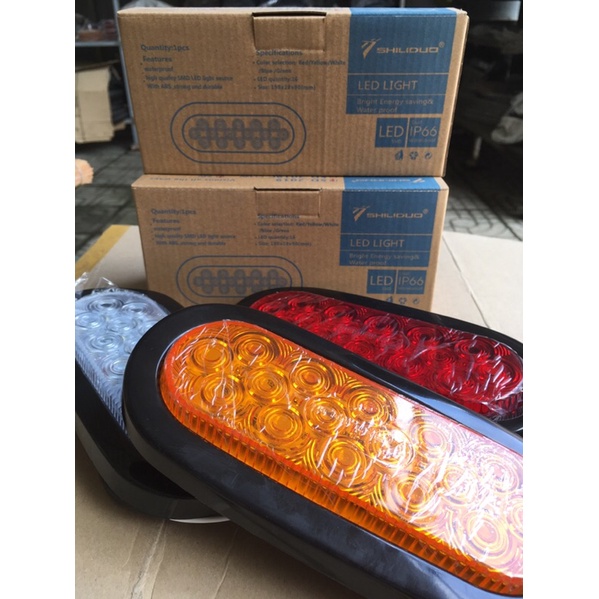 Đèn Led oval gắn cảng sau xe tải SD-2019, điện áp 12v-24v