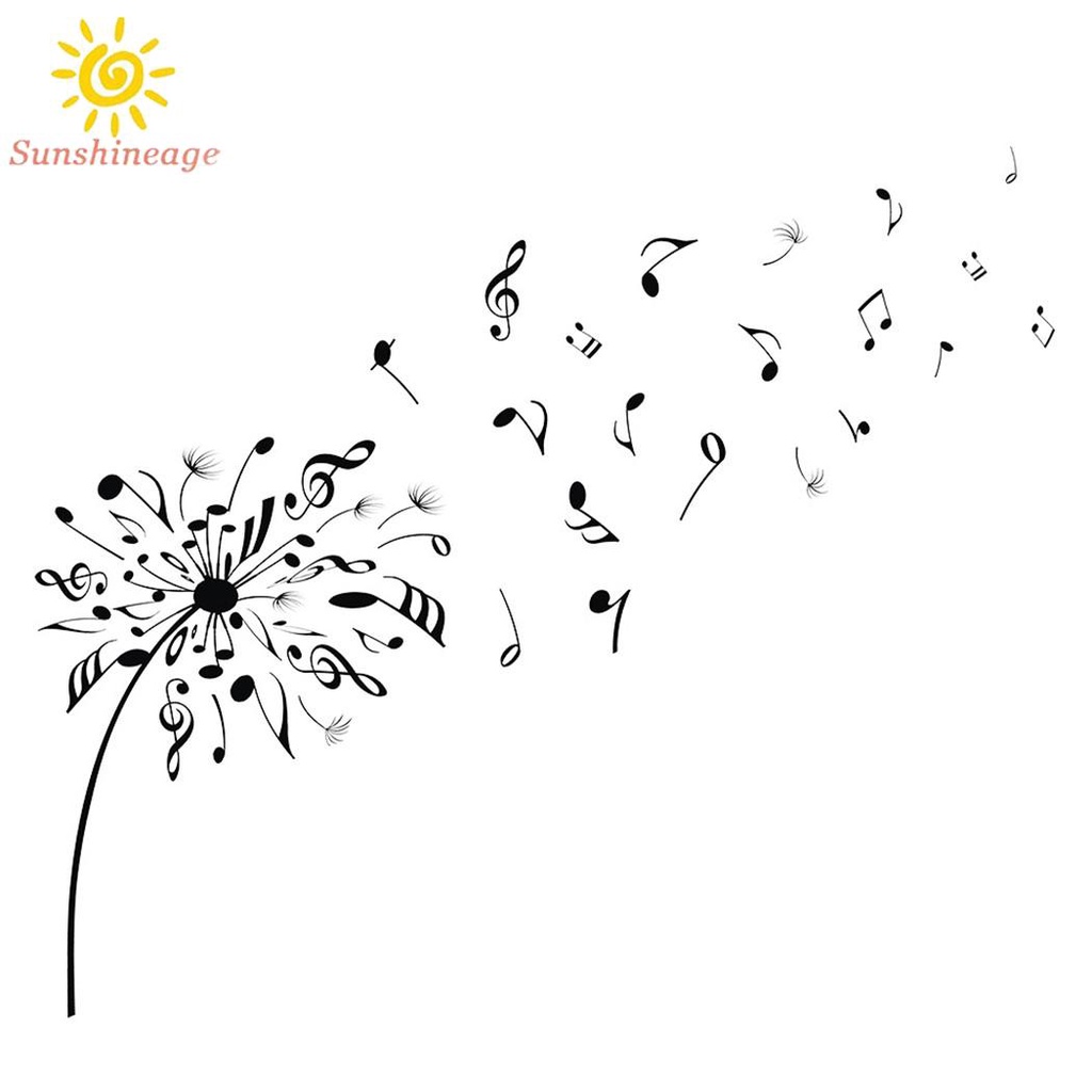 SUNAGE --Wall Sticker Shop Sticker Studies 97*85 Cm Wall Art Corridor Decal Note&amp; SHINE