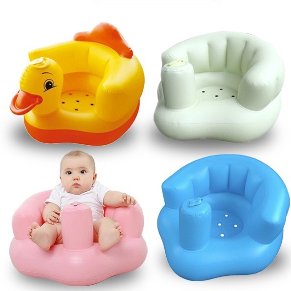 Ghế hơi tập ngồi, ghế phao tập ngồi cho bé từ 6 tháng tuổi, hình vịt