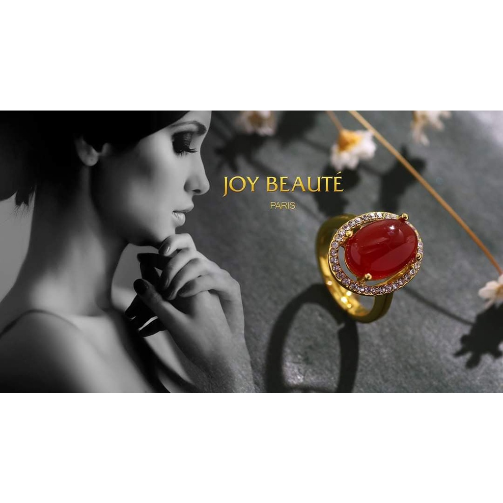 Bộ Trang sức JOY BEAUTE Đá Mã Não Mạ Vàng GỒM DÂY CHUYỀN, NHẪN, BÔNG TAI VÀ VÒNG TAY MÃ NÃO