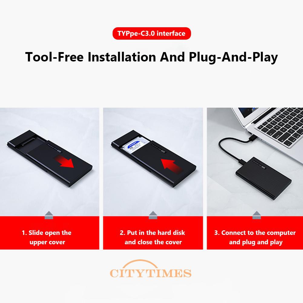 Hộp Đựng Ổ Cứng Ngoài 2.5 Inch Sata Dm Hd004 Type-C | BigBuy360 - bigbuy360.vn