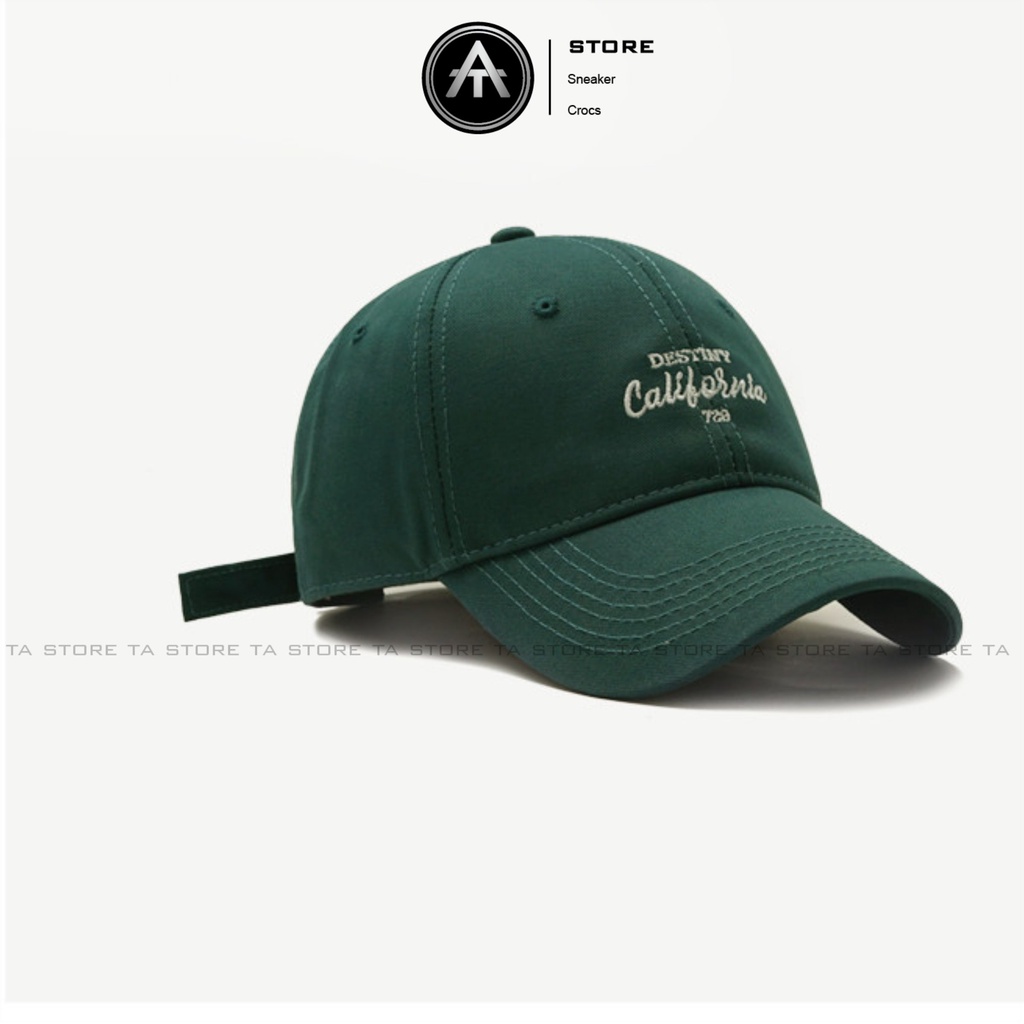 Mũ lưỡi trai California thêu Ta Store thời trang, phong cách nón kết nữ Hàn Quốc cao cấp