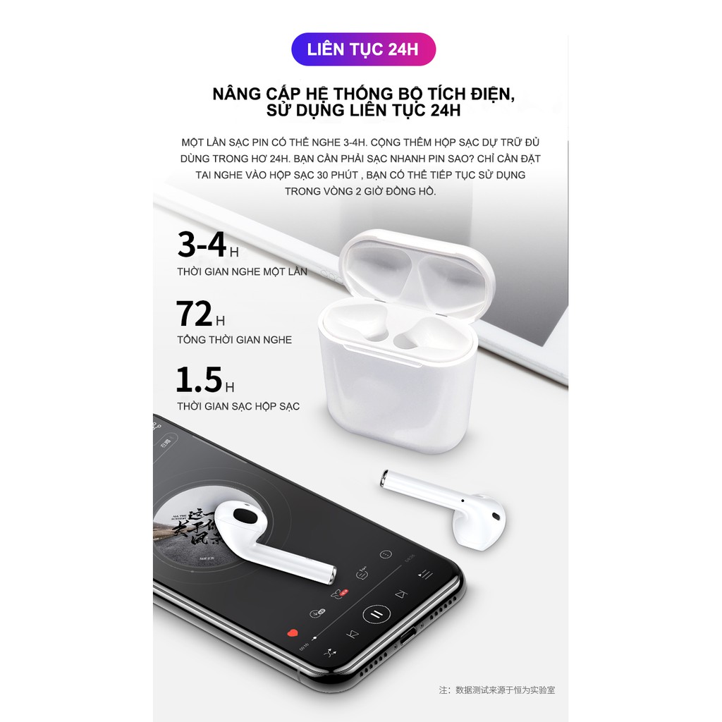 TAI NGHE BLUETOOTH INPODS12 BẢN PRO NÂNG CẤP CHIP 5.0 FULL MÀU SANG CHẢNH, NÚT CẢM ỨNG