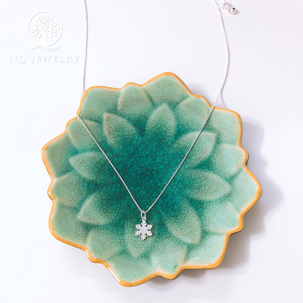 Dây chuyền bạc mặt bông tuyết - NQ Jewelry
