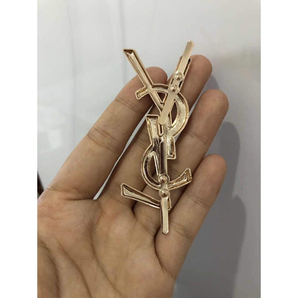 Mạc chữ Y L S trang trí túi trơn