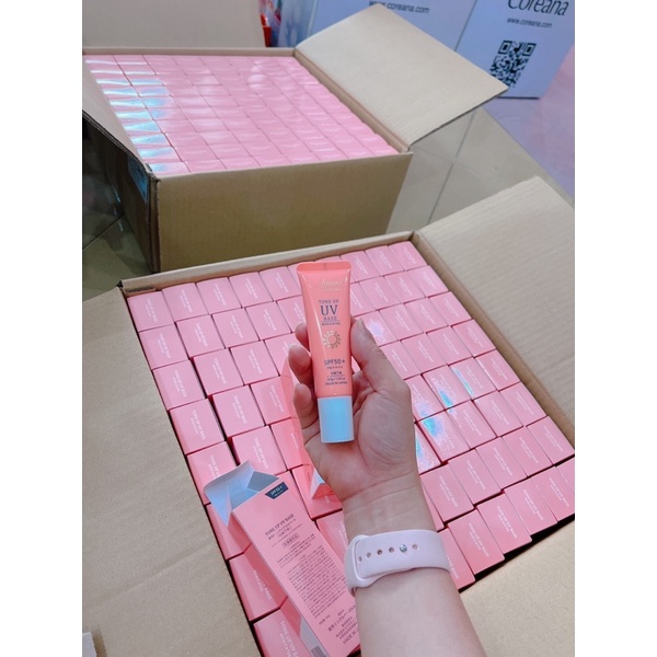 KEM CHỐNG NẮNG DƯỠNG DA NÂNG TONE DƯỢC MỸ PHẨM AYAMI COSMETICS TONE UP UV CREAM SPF50+ PA++++  NHẬT BẢN