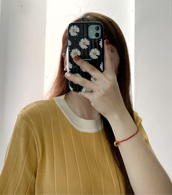 [Ảnh thật] Váy dệt kim cổ tròn (xanh + vàng) | BigBuy360 - bigbuy360.vn