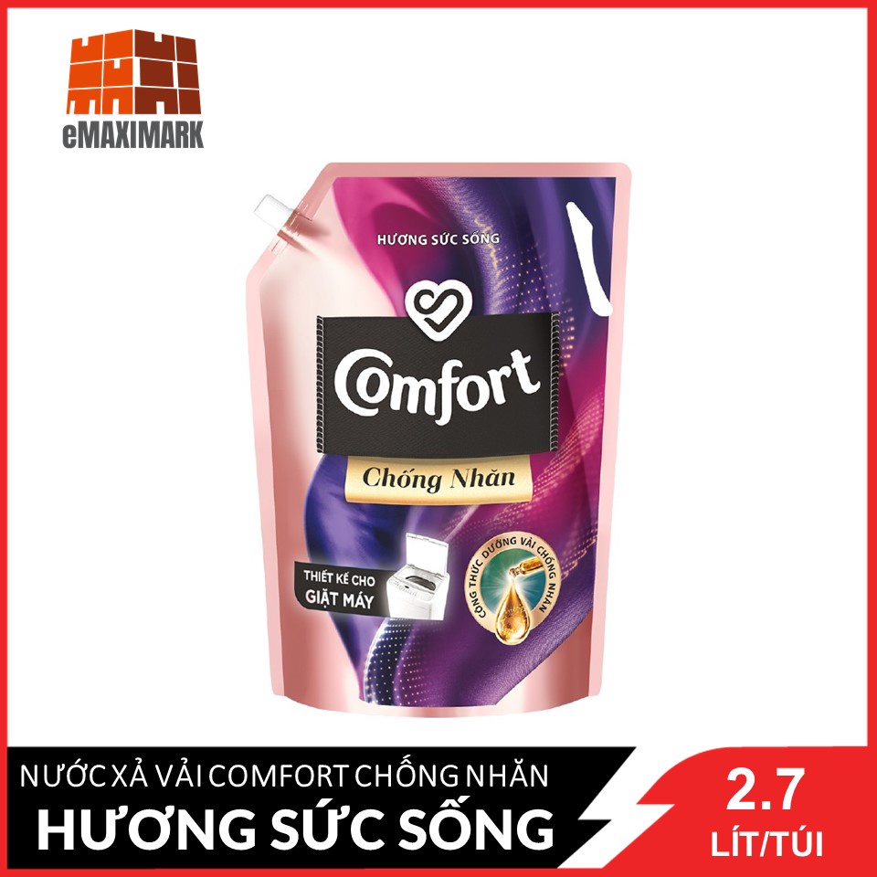 [Q.3] QUẬN 3 [HỎA TỐC] NƯỚC XẢ LÀM MỀM VẢI COMFORT ĐẬM ĐẶC CHỐNG NHẮN TÚI 2.7L HƯƠNG SỨC SỐNG