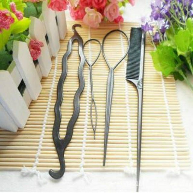 Bộ dụng cụ tạo kiểu tóc đa năng 4 món