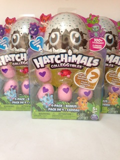 Vỉ 4 Trứng Hatchimals Mini màu hồng mùa 2,quà tặng,bộ sưu tập cho bé