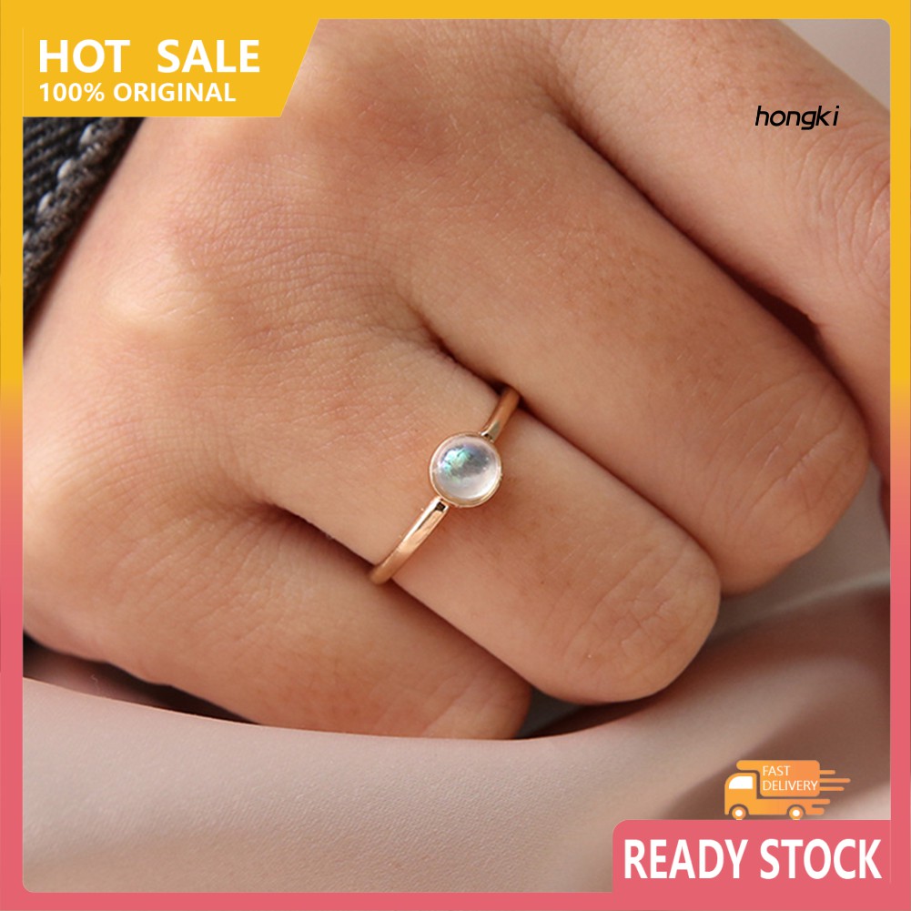 Nhẫn Hợp Kim Đính Ngọc Trai Nhân Tạo Thời Trang Dành Cho Nữ