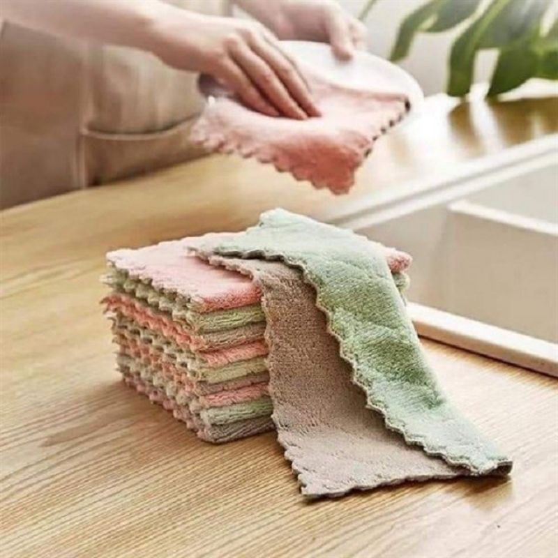 set 2 khăn lau đa năng siêu thấm nước
