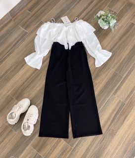 Set áo trắng tiểu thư sang chảnh