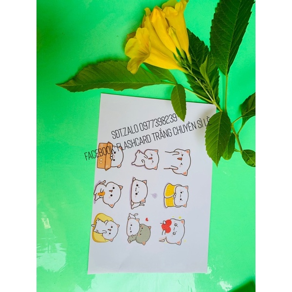 sticker gồm 4 chủ đề nhiều hình ngộ nghĩnh