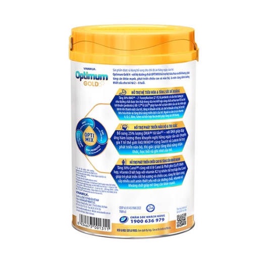 Sữa Optimum Gold 4 850g Optimix [Date 2024]