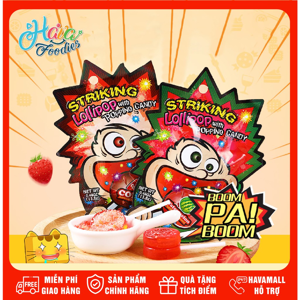 [DATE MỚI NHẤT] KẸO MÚT NỔ STRIKING 13,8gr