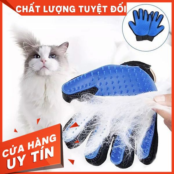 [ SIÊU HOT HOT HOT]Găng Tay Cao Su Tắm, Massage & Vuốt Lông Chó Mèo – GTLKK01