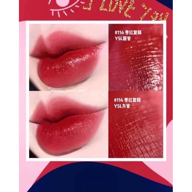 SON THỎI VUÔNG YSL LOVE COLECTORS EDITION#114