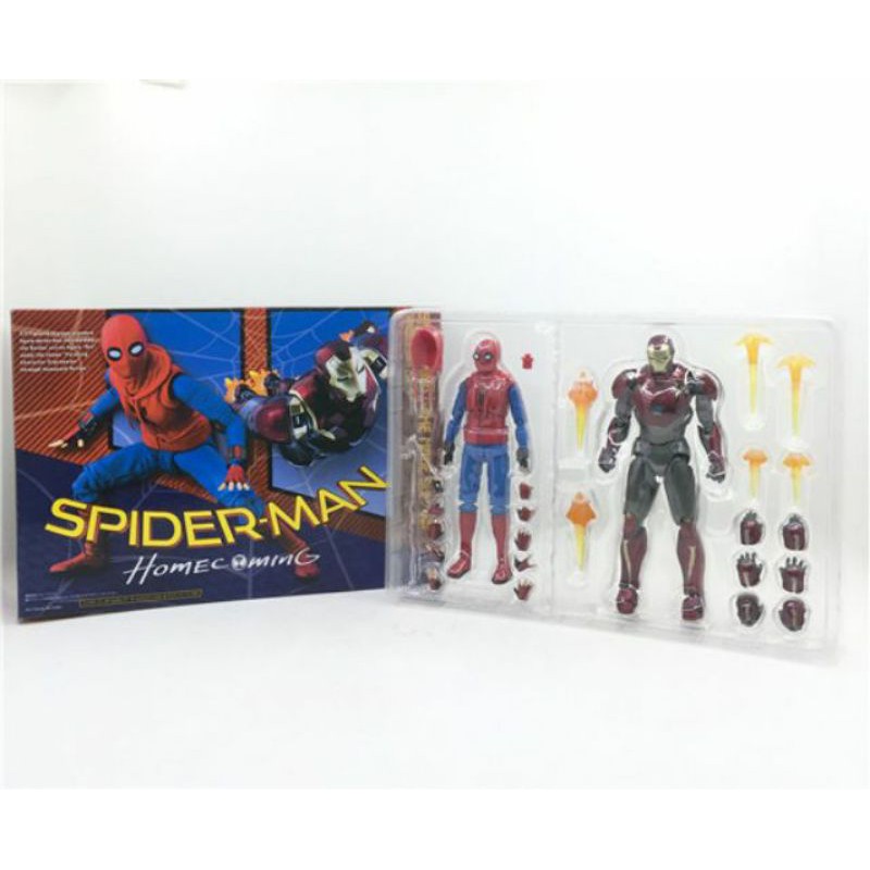 (HÀNG CÓ SẴN) Mô Hình SHF Spider-Man & Iron Man Mark47