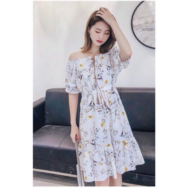 ĐẦM TRỄ VAI HOA KATIE