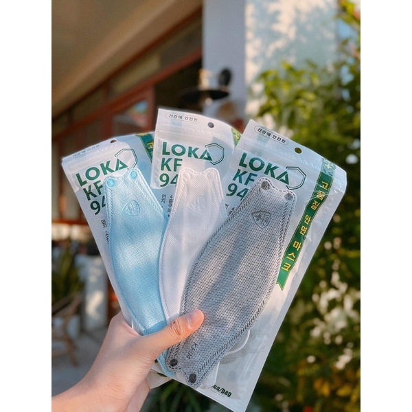 Khẩu Trang KF94 LOKA Mask 4D Kháng Khuẩn Chính Hãng Công nghệ Hàn Quốc Hàn 4 lớp