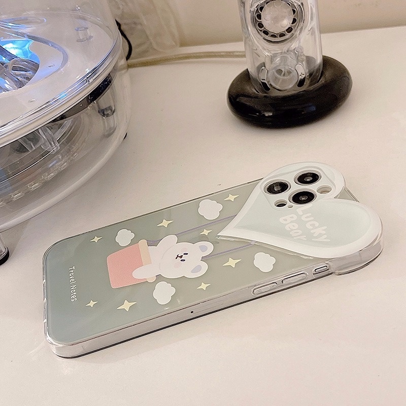 Ốp điện thoại in hình trái tim hoạt hình cho Apple iPhone13 ProMax 11 12 Mini XS I8 I7 Plus